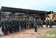 Fostering coordination in conducting joint drill among Lao, Vietnamese, and Cambodian militaries